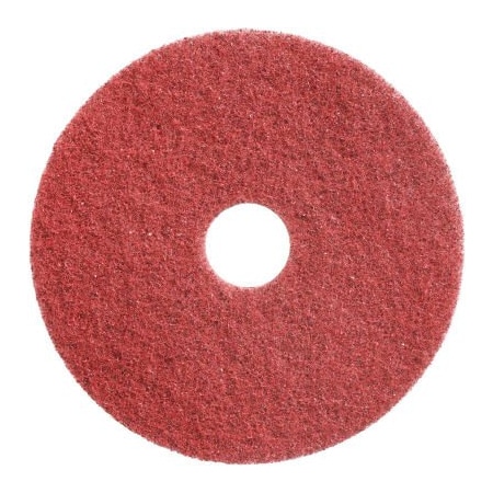 Americo Diamond Polishing 17in Scrubbing Pad, 400 Grit Red, 2 Per Case 435217